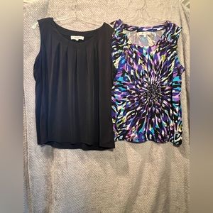 EUC Set of 2 Jones Studio Separates 1X Tank camisole shirts